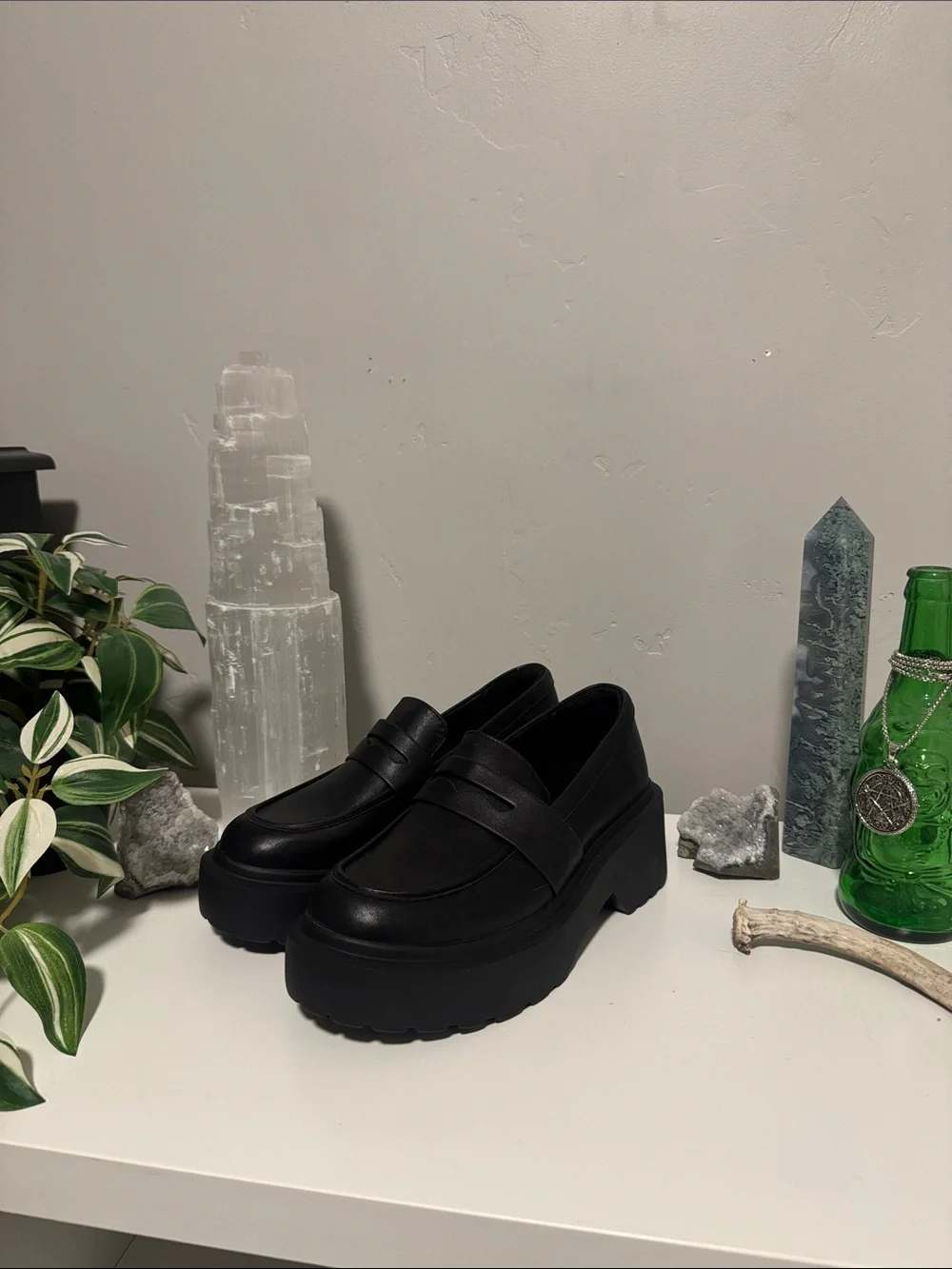 Women’s Black Platform Penny Loafers Size 7.5 Wild Fable - Picture 1 of 4